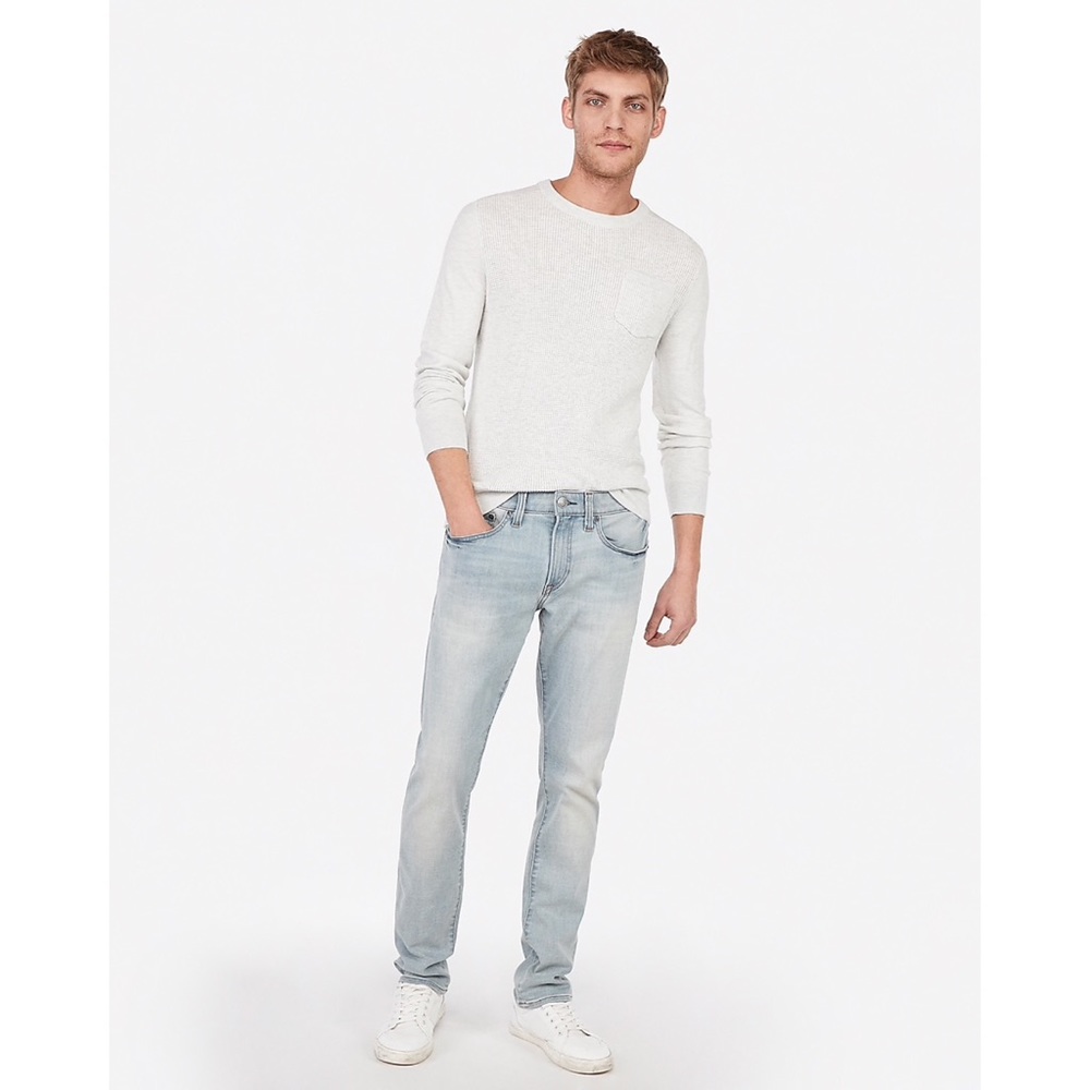 Skinny Light Wash Hyper Stretch Jean - Picture 2 of 3